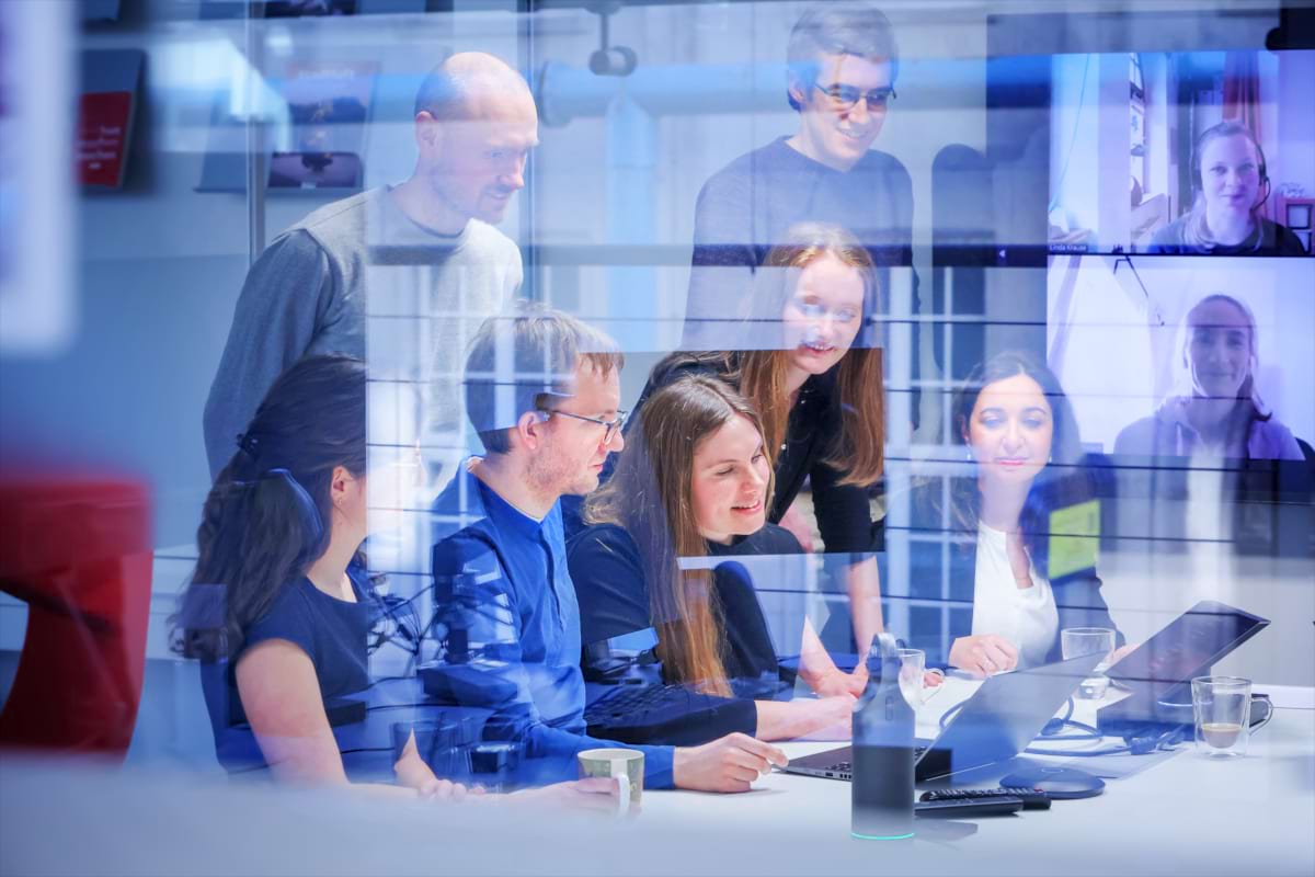 Teammitglieder in einem Meeting